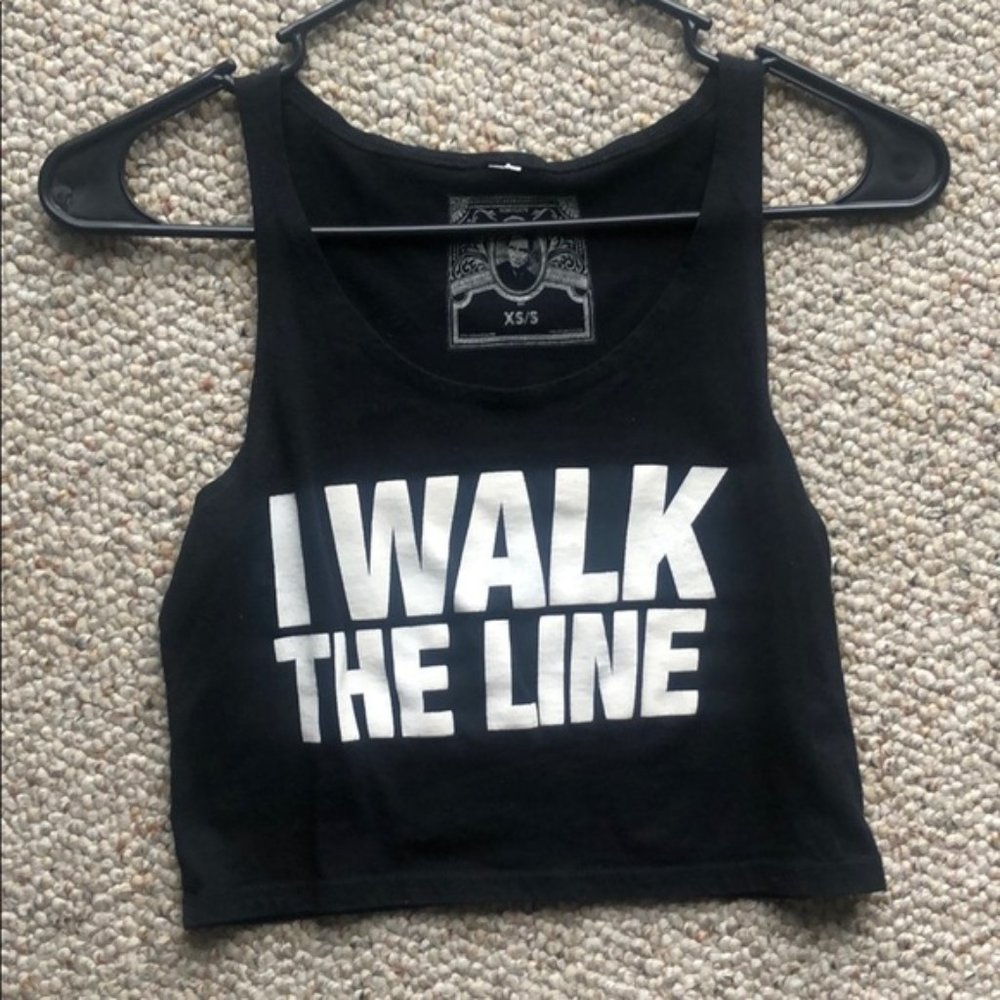 Johnny Cash crop top